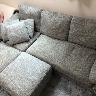 コーナーソファ グレー あげます