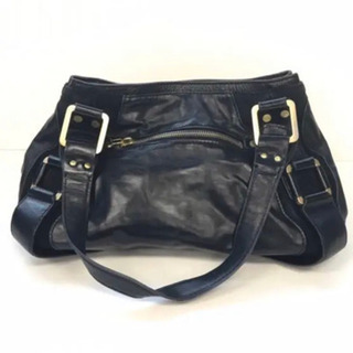 JIMMY CHOO 黒マハラトートバッグの画像