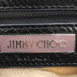 JIMMY CHOO 黒マハラトートバッグの画像