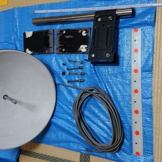無料　衛星放送用パラボラアンテナ(TDK BSTA501) 取付...