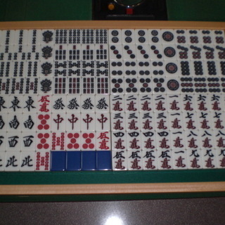 AM-7901A型　雀豪MK3 (マーク3）麻雀牌セット 緑　　　　トレイ付き AM-7901A型 雀豪MK3 (マーク3）麻雀牌セット 緑 トレイ付き AM-7901A