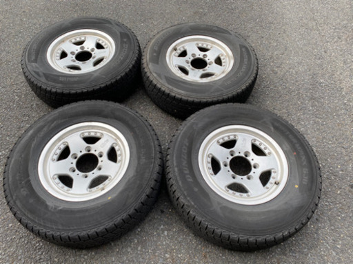 《07》デリカスペースギア　225/80R15 冬タイヤ　4本セット　スタッドレスタイヤ