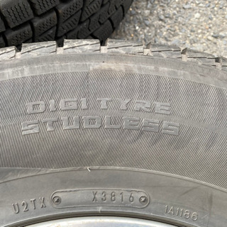 《07》デリカスペースギア　225/80R15 冬タイヤ　4本セット　スタッドレスタイヤの画像