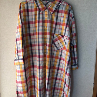 値下げします‼️ チェックシャツの画像