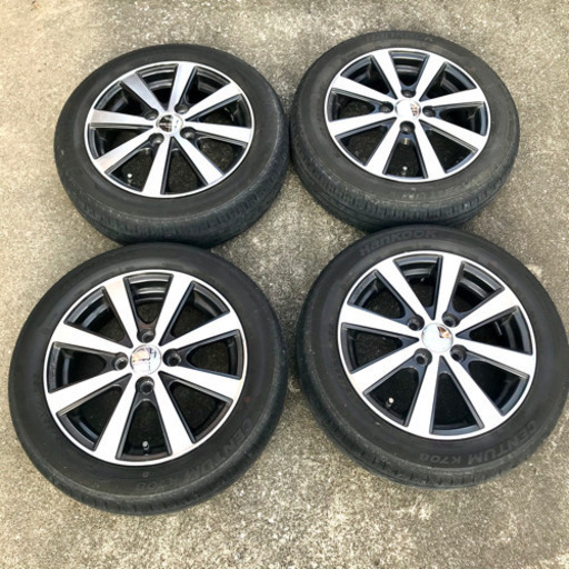 【場所:モレラ岐阜】ガリ傷なしの美品 アルミホイールタイヤ 155/65R14