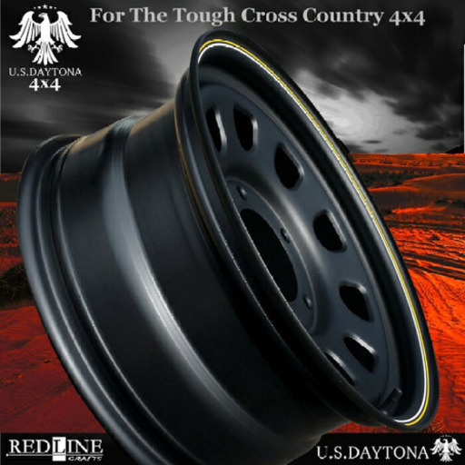 U.S.Daytona 4x4 ホイール4本セット17x8.0J OFF+35/PCD150 100系ランドクルーザー他 200系装着不可注意：ローオフセット/チューン用サイズ