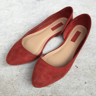 《激安》《ワンコイン》Forever21 パンプス 赤色 約24cm