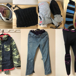 【再値下げ・10/28まで】スノーボードセット一式(ウェア/ゴー...