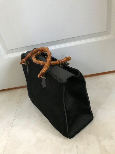 GUCCI グッチ バンブー ヴィンテージオールド グッチ ベタ 剥がれなし A4収納 バンブー ハンドル レザー 2層式 トート ハ