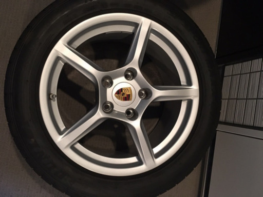 ポルシェ 981 ボクスター 純正ホイールセット カラークレスト TPM