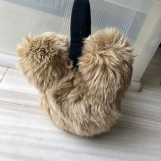 ミッキー型耳あて ブラウンの画像