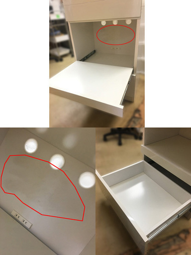 ！キッチン収納 レンジ台 コンセント付き ホワイト 約60×45×160cm 【自社配送は札幌市内限定】
