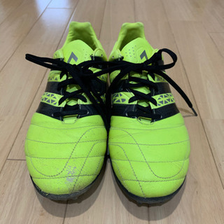 アディダスサッカートレーニングシューズ 27.5 イエローの画像