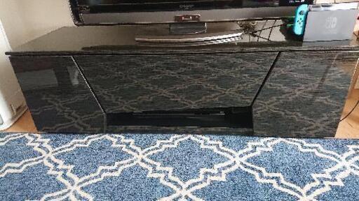 黒木目テレビボード