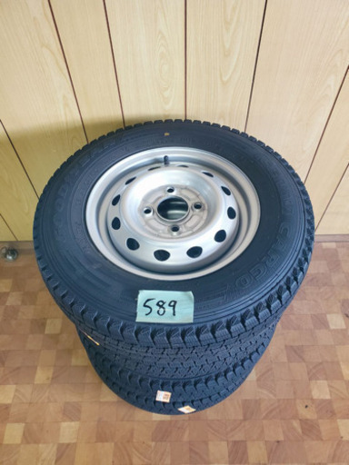 ①589番 グッドイヤー✨スタッドレス4本✨ICENAVI CARGO 145R12‼️