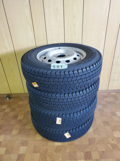 ①589番 グッドイヤー✨スタッドレス4本✨ICENAVI CARGO 145R12‼️