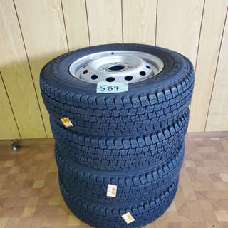 ①589番 グッドイヤー✨スタッドレス4本✨ICENAVI CARGO 145R12‼️の画像
