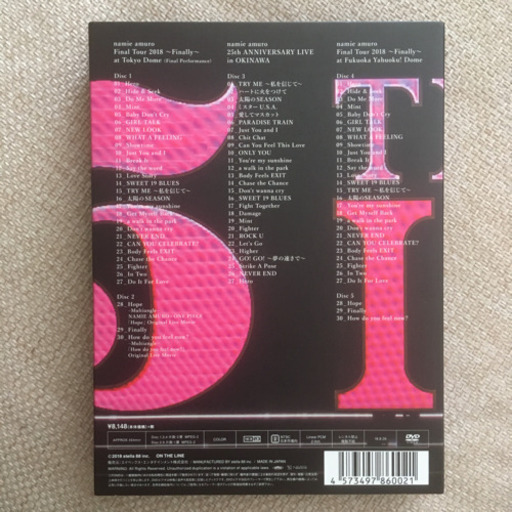* 値下げしました! 安室奈美恵 Finally DVD 5枚組