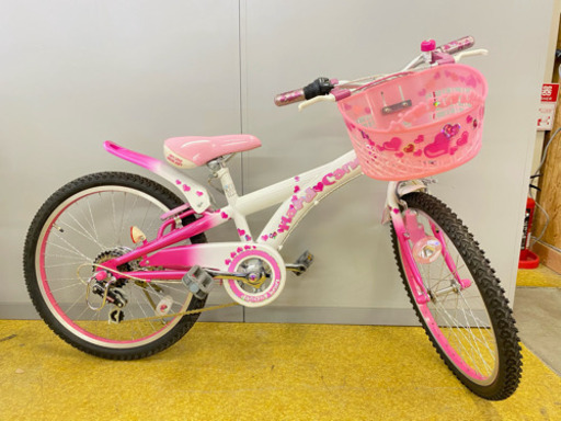 子供用自転車 22インチ 美品 ピンクで女の子らしい