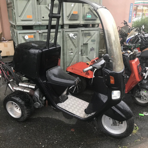 宮城県仙台市！ホンダ TA02 ジャイロキャノピー ミニカー カスタム多数 黒 ブラック ワイドタイヤ 自賠責保険令和5年6月まで付きです ミニカー登録