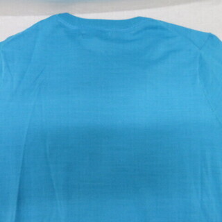 タグ付き 新品 紳士 長袖 薄地 ニット M 綿100% ターコイズ の画像
