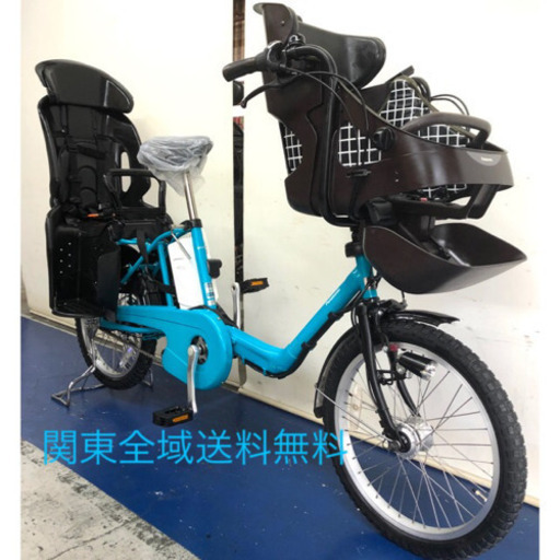 パナソニック　ギュットミニDX 20インチ 3人乗り　8.9ah 水色　電動自転車　電動アシスト