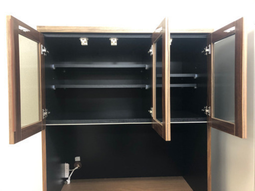 【リサイクルサービス八光　田上店　配達・設置OK】ブラウン　大型食器棚
