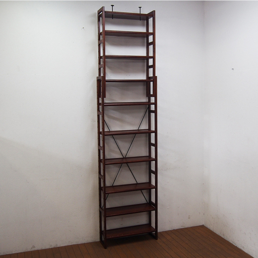 壁面本棚 2本セット価格 幅60cm 奥行20cm 高さ244cm (EA45)