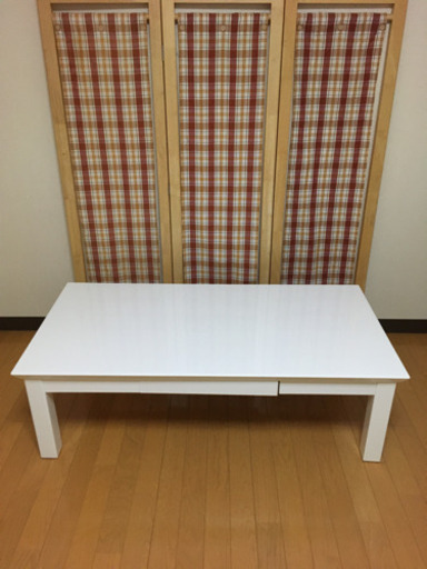 【取り引き中】お洒落センターテーブルホワイト