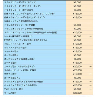 ☆出張ドライブレコーダー等取付☆