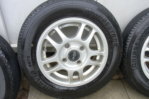 軽トラ用アルミ＆タイヤセット　145R12　