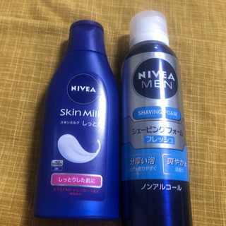 ニベア　スキンミルク＆シェービングフォーム