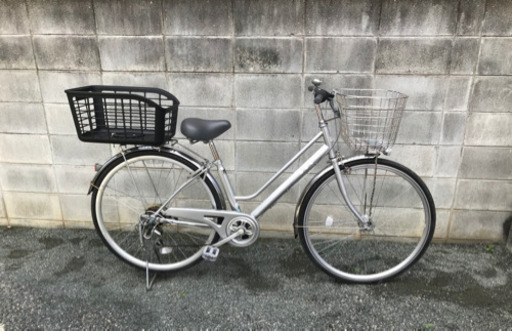 パンクしない自転車　27インチ　ギア3段　オートライト