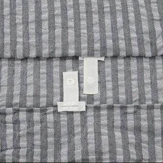 無印良品　綿サッカー織掛ふとんカバー　シングル　ネイビーの画像