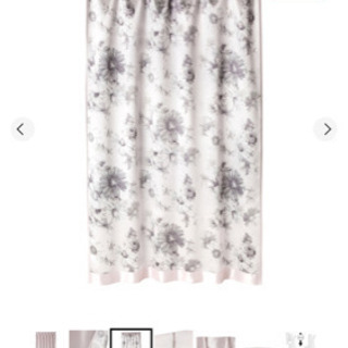 Francfranc カーテン ラメ×リマニフィ ダブルカーテン H1350×W1000 グレー（レース&ドレープ