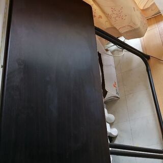 ＊折りたたみテーブル＊ダークブラウン＊デスク？コーヒーテーブル？の画像