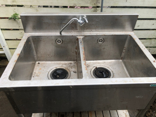 業務用2層式シンク