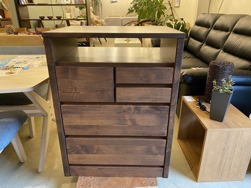 チェスト AVチェスト 収納家具 収納 茶 中古品