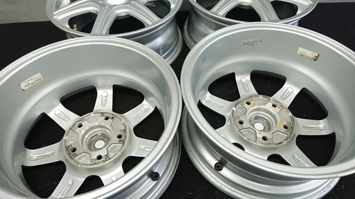 ★TOP RUN R7 アルミホイール15×6J +53  PCD 114.3 5穴　中古４本★