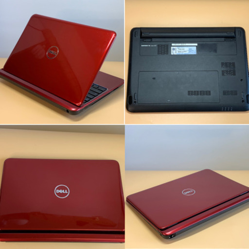 美品・流線フォルムの赤い13.3インチ金属ボディが美しいDELLの人気シリーズ/i3/SSD/Office2019