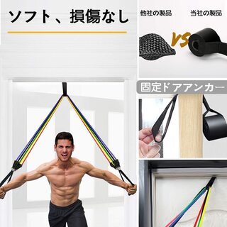 トレーニングチューブ 68KG高強度筋トレチューブ の画像