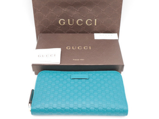 《GUCCI グッチシマ ラウンドファスナー長財布 》Sランク 新品、未使用品