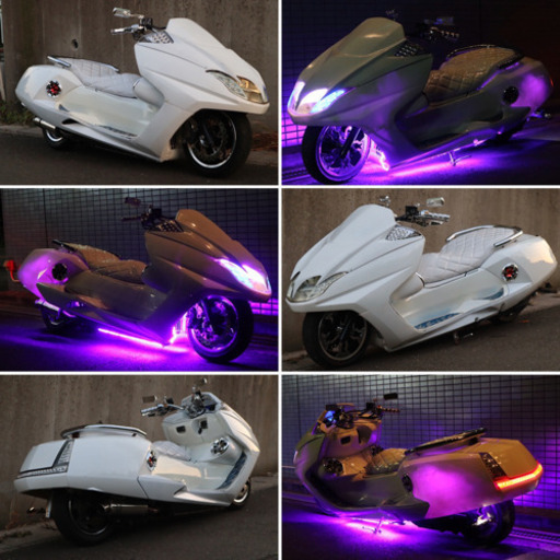 【YAMAHA マグザム】オールホワイトフルカスタム！！シート、スピーカ新品！！