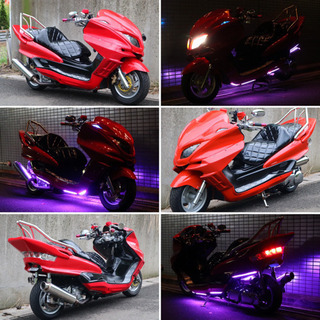 【YAMAHA マジェスティ】レッド×ブラックカスタム！！エナメ...