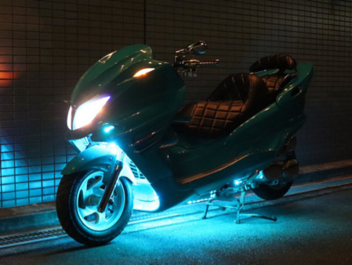 【YAMAHA マジェスティ】LEDレインボー点灯130パターン！！シート新！！