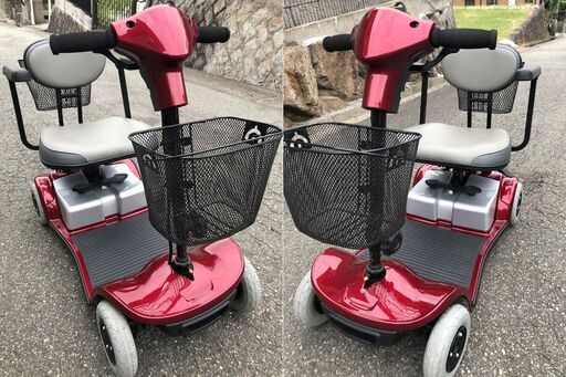 ☆彡ピカピカ☆新車!新古車！KYMCO！mini！電動車いす・車椅子・シニアカー! バッテリー新品付!!小柄なおばあちゃん向き!!お買い得♪簡単に分解してトランクにも収納できます!