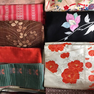 着物6枚・帯9本・コート２枚(全て中古)　差し上げます