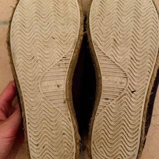 adidas  リボンスニーカー アディダス　紺の画像