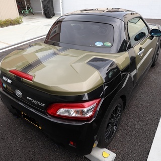 ダイハツ　コペン　エクスプレイS　CVT オフビートカーキ  8月以降引き渡し可能の画像