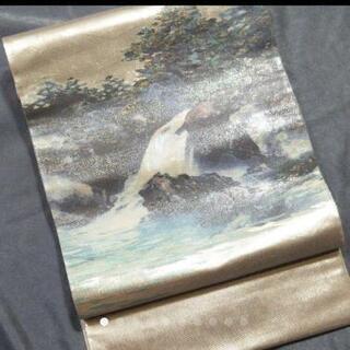 👘 逸品 高級 正絹袋帯 螺鈿 引箔 ★ 絵画の様 フォーマル 未使用